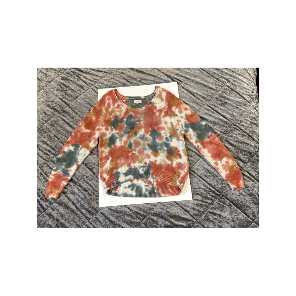 Lou & Grey Tie Dye Sweater Medium Multicolor EUC